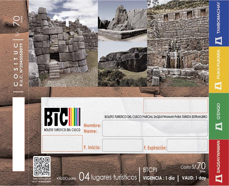 Boleto turistico Cusco Parcial 1