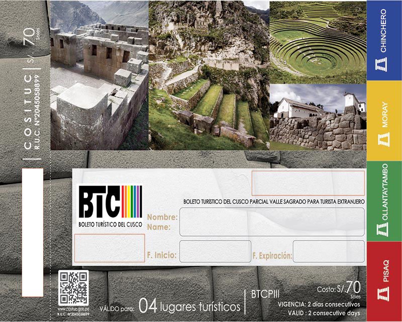 Boleto turistico Cusco Parcial 3