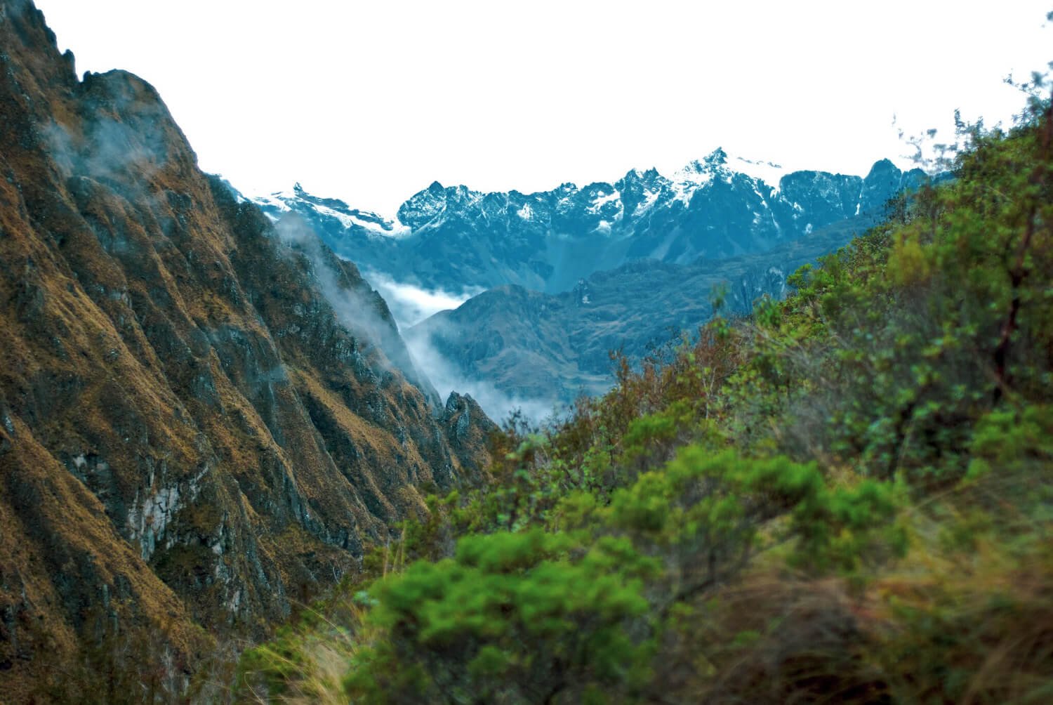 Mountain views at Inca Trail 4 Days